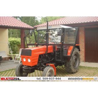 Maska standard lakierowana proszkowo URSUS C-360 CZERWONA kanciasta 