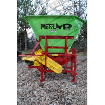 Rozsiewacz MOTYL 600kg   Rolniczy N031M/1 METALOWE ŁOPATKI