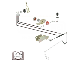 Wspomaganie kierownicy do ciągnika URSUS C-360, siłownik poprzeczny, napęd z wału, oś płaska