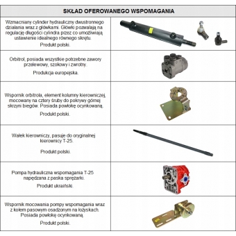 Wspomaganie ciągnika T-25, napęd ze sprężarki